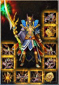 1.85倚天合击天堂2道士套装游戏截图-正面