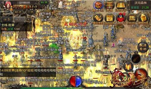 传奇sf游戏中降魔洞窟关卡